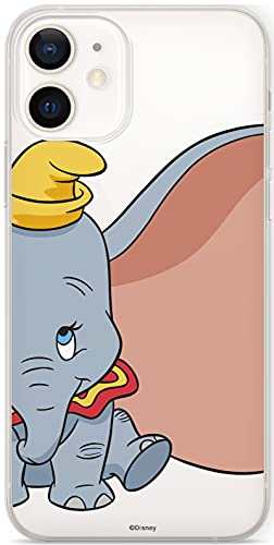 ERT GROUP Original und offiziell Lizenziertes Disney Dumbo Handyhülle für iPhone 12 Mini optimal an die Form des Smartphones angepasst, Schutzhülle aus Silikon, teilweise transparent