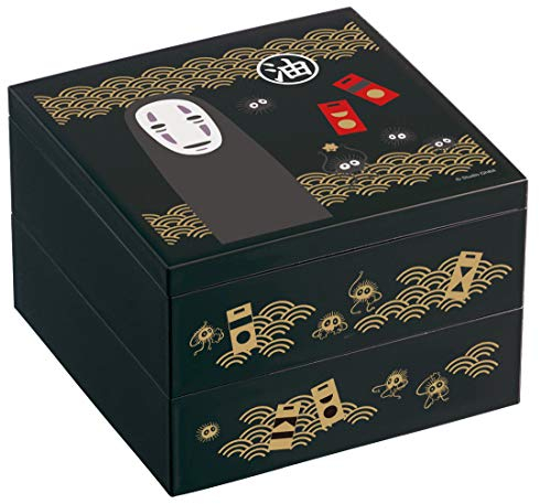 Studio Ghibli - Spirited Away - No Face, Skater Traditional Japanese Lacquer Ware - 2 Tier Bento Box