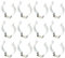 12 Stück LED Lichtschlauch Halter Clips mit Kunststoff-Finish Edelstahl T12 U Clips Halter Halterung für LED Leuchtstoffröhre LED Lichtschlauch Halter Halterung ohne Schrauben