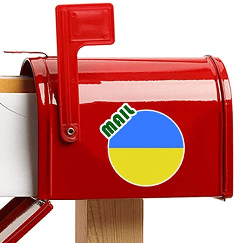 Beauty Gift Ukraine Nationale Flagge Europa Land Aufkleber Briefkastenaufkleber Kleber