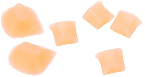 6 Stück Flötenziegel Silikon Hellgelb Flöten Mute Key Pads Musikinstrumententeile Zubehör Ersatz für Alle Flöten