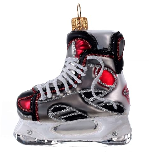 Holyart Eishockey-Schlittschuh, Weihnachtsbaumschmuck aus mundgeblasenem Glas