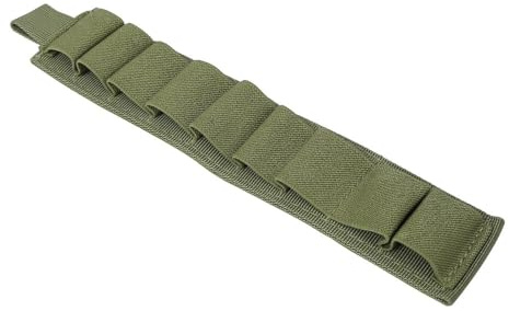 MiOYOOW Shotgun Shell Halter Tasche, Munition Pouch 9 Runde Patronen Patronenhalter mit Klebestreifen für 12/20Ga