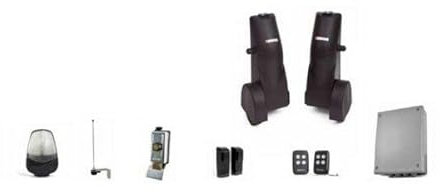 KWH4S0YD412 Kit pour portails battants à double porte standard protéique