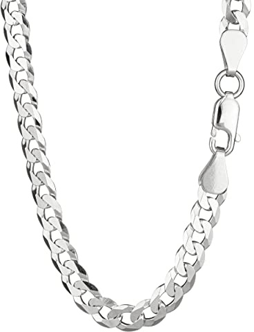 NKlaus Panzerkette 925 Silber, 5,1mm breit, 50cm lang, als Collier, 1 Stück
