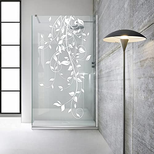 Paroi de douche Aqua Roy modčle INOX Dance 120 cm ŕ partir de 70/80/90/100/110/120 - Panneau en verre transparent de 8 mm - Motif sablé blanc - En acier inoxydable (120 x 195 cm)