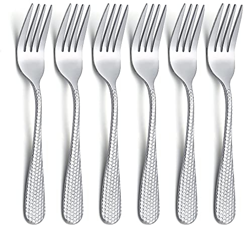 Evanda 13.3cm Cake Forks 12 Piezas, Juego de Tenedores de Acero Inoxidable para Pastelería, Tenedores de Postre, Mini Tenedores de Fruta, Tenedores de Aperitivo para Casa, Boda, Fiesta, Café