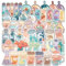 50 Stück Kawaii Aufkleber Karikatur Aufkleber Scrapbook Sticker Getränke Sticker Anime Vintage Aufkleber Cute Graffiti Wasserfeste Sticker Aesthetic Stickers
