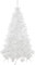 Árbol de Navidad Artificial Blanco Abeto de Hoja Espumillón con Base Metálico Duradero Decoración Navideña - 210cm, 685 Puntas/Ramas