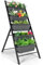 GiantexUK Raised Garden Bed, 5 Tier Vertical Ladder Planter with 5 Removable Trays, Wheels & Drain Holes, Elevated Flower Herb Growing Box for Indoor Outdoor (No Wheels, Black, 57 x 75 x 121cm)