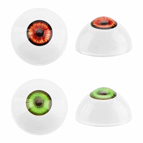 PH PandaHall 32mm Scary Eyeballs 2 Pairs Realistic Human Eyes Large Acrylic Eyeballs Bear Eyes Horror Props Costume for Halloween Party Decor Art Sculptures Props Puppets Jewellery Making