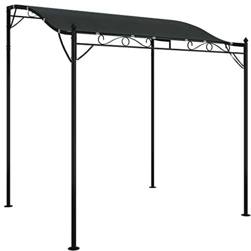 vidaXL Auvent Anthracite 2x2,3 m 180 g/m² Tissu et Acier, belvédère, Gazebo, Tente de réception, belvédères, Gazebo de Jardin, Gazebo d'extérieur
