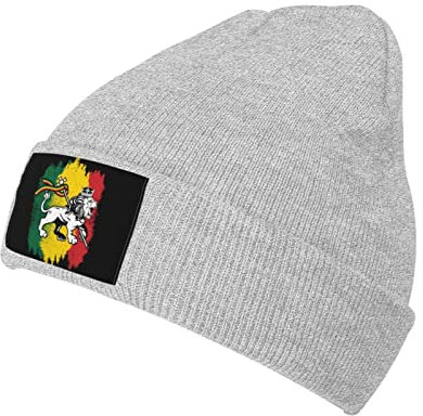 IUBBKI Rasta Lion of Judah Beanie Hat Men'swomans Christmas Hats Unisex Beanie Warm Caps