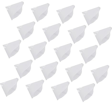 SOLUSTRE 20 Stück Einweg Papierfiltertrichter für Sla Harzfilter mit Recyclingfunktion und Weißem Filterpapier für 3d-drucker Zubehör im 3d-druck