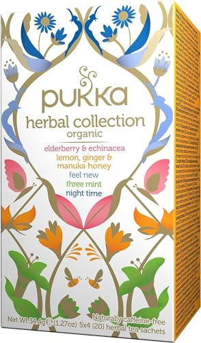 Pukka Herbal Tea (Herbal Collection Pack, Pack of 4)
