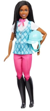 Barbie – LES MYSTÈRES DE BARBIE - À la Poursuite du Cheval Perdu, Poupée Brooklyn, tenue d’équitation et bombe amovibles, HXJ39