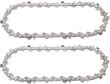 Fafeicy 2 Cadenas de Motosierra de 4 Pulgadas, 28 Eslabones de Transmisión, Cadena de Acero de Aleación de Repuesto, Accesorios para Mini Motosierra, Cadena de Motosierra Compatible