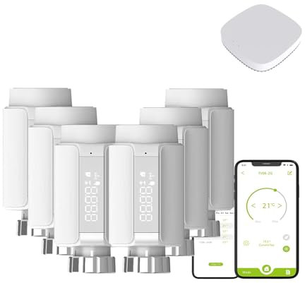 Qiumi Zigbee3.0 intelligentes Heizkörper‑Thermostatventil, TRV