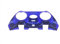 IFEEHE Dekorative Abdeckung für PS5 Edge Controller, Chrom, Blau