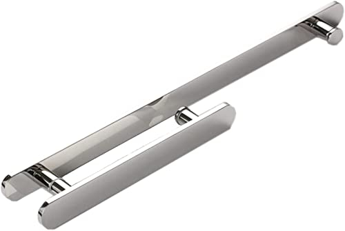 GLFNB Poignée de Porte de Douche de Rechange pour Porte en Verre sans Cadre, Boutons de Porte de Salle de Bain adaptés aux cabines de Douche, Ensembles intérieurs/extérieurs en Acier Inoxydable