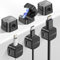 Yozexin 6 Stück Kabelhalter Kabelclips,Verstellbare Kabel Organizer, Magnetische Kabelmanagement, Selbstklebend Kabelhalter, für Schreibtisch, Nachttisch, Ladekabeln, HDMI, USB, Audiokabel (Schwarz)