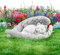 A aBlumen Gartendeko für Draußen 12x5cm Denkmal Katze Engel Haustier Denkmal Grab Marker Tribut Statue Harz Katzen Grab Deko Heilendes Geschenk Grabstein Katze für Terrasse Balkon Garten Gedenkstatue