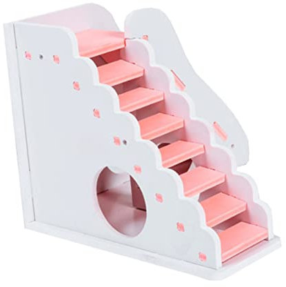 HAPINARY Toboggan pour Hamster Maison Carrée Jouet pour Animal Toboggan Bois Nid pour Hamster