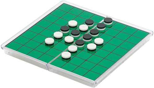 KOKOSUN Reversi Brettspiel Reise Set, 15×15cm, magnetisch zusammenklappbar klassisches Brettspiel, Familienspaß Geschenk für Kinder