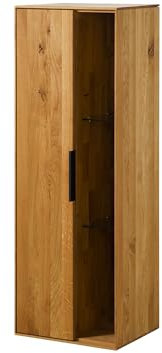 MASSIVMOEBEL24.DE Hängevitrine Wildeiche 46x38x132 Natur geölt Lindau #12, Farbe:Natur geölt, Größe:46x38x132 cm (BxTxH)
