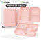 AUVON Pill Box, Pill Organiser with Travel Folding Design, Portable 7 Compartment Daily Tablet Organiser with Long-Lasting Hinges for Pocket Bag, Ideal for Fish Oil, Vitamins, Medication, Pink