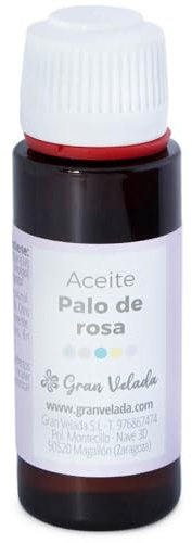 Aceite Palo de Rosa Gran Velada | Aroma intenso y versátil para perfumar jabones, cremas y velas artesanales | Uso en cosmética DIY y aromaterapia.|30 ml