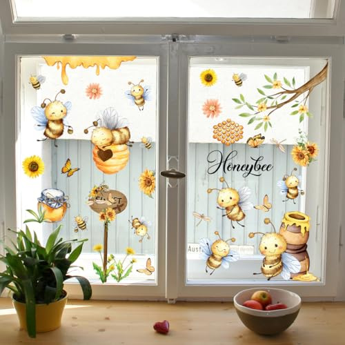 Wandtattoo Biene Wandsticker Wanddeko für Wohnzimmer Schlafzimmer Sofa Hintergrund,Wandaufkleber Kinderzimmer Mädchen und Jungs,Wandaufkleber Diy Wandkunst Dekor