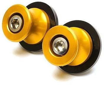 HRQCTIM Protection Moteur Moto pour Kawasaki Z750 Z 750 Z750S Bobines De Bras Oscillant De Moto Accessoire De Moto Vis De Support Arrière Curseurs Pare Moteur(Or)