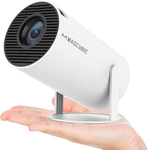 Dionne Projector HY300 Pro 4K Home Cinema Projector, Android 11, 260 ANSI Lumens, 1080P Resolution, WiFi 6, Bluetooth 5.0