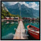 Giftgarden Schwarze Bilderrahmen 40x40 cm, Moderner Fotorahmen für Quadratischer Foto und Bilder, Glattes Schlankes Design, Wand- oder Tischaufsteller - Einzel