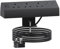 Desk Power Socket with USB C, Haylink Aluminium Power Strip with 3 UK Plugs, 4 USB Ports, 3M Cable, and On/Off Switch, Desktop Clamp Socket for Office Home, Black