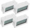 Kisangel 4piezas Digital Higrómetro Mini Para Monitoreo De y Interiores Invernaderos y Reptiles Diseño y
