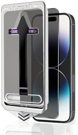 Euukzzea Sichtschutz Schutzfolie für iPhone 14 Pro Max Panzerglas, 1 Stück 9H Härte Anti-Spy Panzerfolie, Display Sichtschutzfolie aus gehärtetem Glas, Privacy Schutzglas, Anti- Kratzer