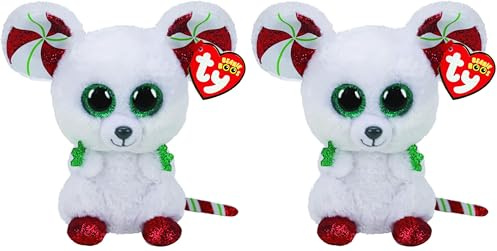 Ty Beanie Boo's - Christmas Souris Chimney - 15 CM (Lot de 2)