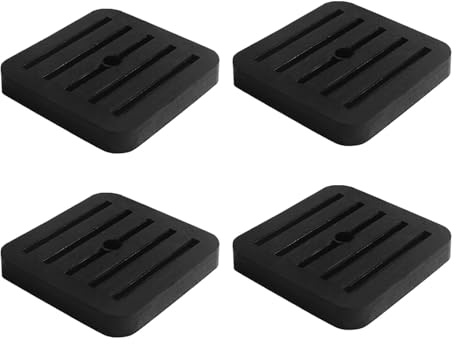 Anti-Vibrations-Pads für Klimagerät | 4 Gummipuffer | Vibrationsdämpfung | für Klimaanlage Wärmepumpe Waschmaschine Trockner Kühlschrank Gefrierschrank