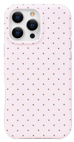 xoniery Case for iPhone 16 Pro with Cute Polka Dot Pattern Aesthetic Trendy Stylish Design Girly Cases Soft TPU Shockproof Protective Phone Cover for iPhone 16 Pro, Pink