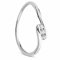Orovi Damen-Ring Memoire Hochzeitsring Weißgold 9 Karat (375) 3 Brillianten 0.09 carat Verlobungsring Diamantring
