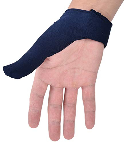 Bowlinghandschuhe Bowling Thumb Saver Griffschutzhandschuh für Bowling Ballsportarten(Blau)