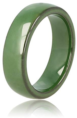 My Bendel Unzerbrechlicher Keramikring grün 6 mm- Keramikring für Frauen - Ring ist unzerbrechlich und verfärbt sich nicht - Bleibt glänzend und krazt nicht - mit Luxuriösen Geschenkverpackung
