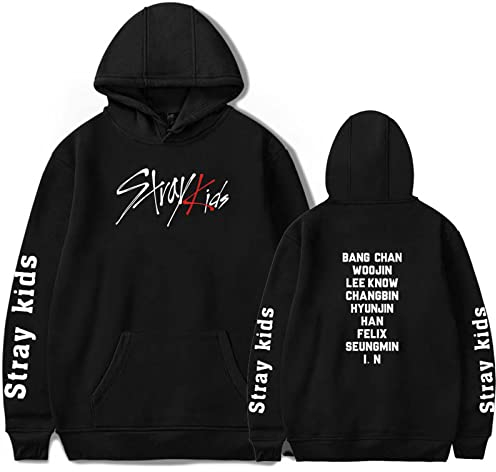 Flyself Damen Kpop Stray Kids Kapuzenpullover Hip hop Streetwear Bang Chan Changbin Hyunjin Felix Seungmin Jeongin Jisung Minho Woojin Hoodie Sweatshirts Pullover