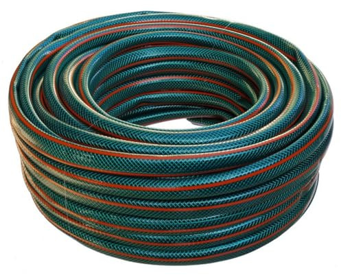 KOLOR Gartenschlauch 4 lagig Wasserschlauch Schlauch 1/2'' 3/4'' 1'' 15m 20m 25m 30m 50m (3/4'' Zoll, 15 Meter Grün)