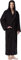 Peignoir de bain pour hommes avec capuchon, longueur mollet, taille homme: S, taille unisexe: S-M, noir