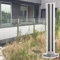 Geländerpfosten Glasklemme Glas-Geländerpfosten 64 89 102 140 153 Cm, Stabiles Ende Mitte Ecke Säule Plattenklemme, Außenbereich Balkon Terrasse Treppe Bodenzapfen Schlitz Balustrade ( Color : Corner