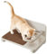 Feandrea Collection Clickat - N°009 Gamelle Double Incliné Surélevé pour Chat, Montage Hyper Rapide, Extensibilité Illimitée, Module et Tapis en Feutre Remplaçables, Meuble pour Chat avec Support Bol