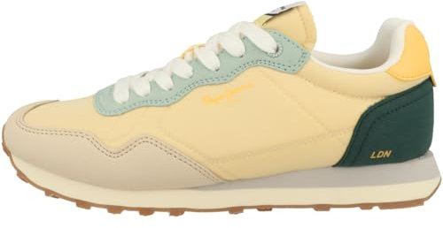 Pepe Jeans Natch Basic W, Zapatillas para Mujer, Amarillo (Light Yellow), 5
